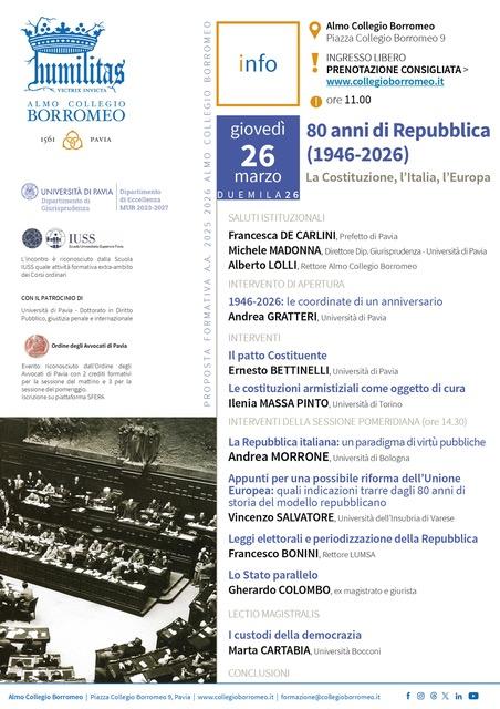 Locandina convegno del 26 marzo 